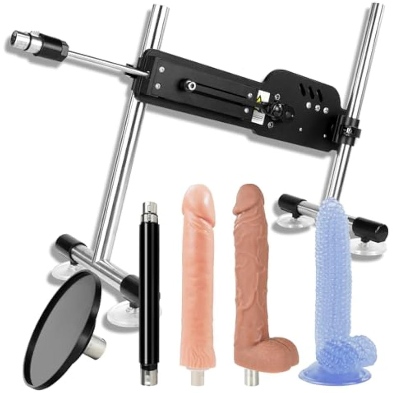 Thrusting Sex Machine For Women With Remote Control, Automatic Thrusting Machine With Dildo For 3Xlr Connector, Thrusting Dildo Machine With Suction Cup Adapter, Anal Love Machine Sex Toys For Adult