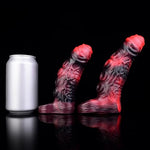 Monster Penis Enlarger Sleeve Extender Adult Sex Toy with 10 Modes & Cock Ring, Reusable Silicone Sleeve for Men for Sex - 18.2cm-7.17in