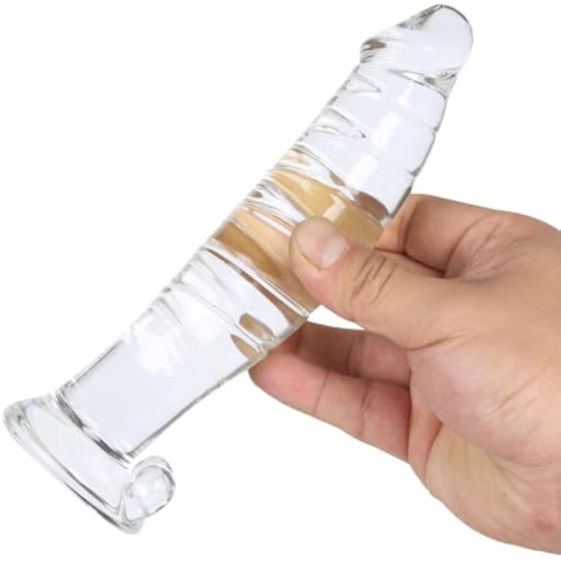 Realistic Swirl Glass Dildo Crystal Penis Glass Sex Pleasure Wand G-Spot Stimulator Women Masturbation Toy