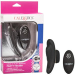 Lock-N-Play Remote Panty Teaser, Rechargeable 12-Function Waterproof Silicone Clitoral Vibrator Securely Attached On Panty Black Se-0077-60-3