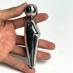 Female Stainless Steel Adjustable Chastity Belt Invisible Panties Device Lockable Underwear Bondage Briefs Bondage Devices Bdsm Adult Sex Toys (Only One Vaginal Plug, B)