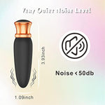 Mini Silicone Massager Sex Toy With 10 Vibration Modes Vibrator, Bullet Vibrator With Waterproof Sex Toy For Women Or Couples(Black)