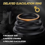 Silicone Penis Ring 3 Different Sizes For Men Delay Ejaculation Erection Cock Rings Set Penis Sleeve Penis Enlarger Sexual Pleasure Enhancing For Adult Sex Toys