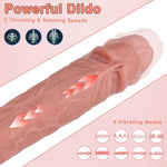 8.9" Thrusting Dildo Vibrator - App Remote Control G Spot Dildo With 9 Vibrating & 3 Thrusting Modes Realistic Dildos With Strong Suction Cup Anal Clit Stimulation Sex Toys For Women Couple Adult Game