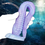 Fantasy Optional Size Monster Silicone Octopus Tentacle Dildo Anal Sex Toy Butt Plug Spots Stimulation Tool For Men Women Couple Long Size With Suction (S)