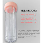 2 Piece Extended Men'S Penis Pump Cover Masturbator Sleeve Realistic Vagina Cover Replacement Seal Cap Large 2.5-Inch Cylindrical Penis Pump Cover For Stronger Erections (Short Pink +Pink)