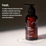 Heat - Warming Lubricant For Sex, Solo Or Partnered Play - Fragrance-Free Water Based Lube - Ph Balanced Personal Lubricant - Build Subtle Heat With Motion (4 Fl Oz)