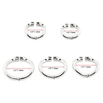 Ergonomic Design Stainless Chastity Device Cock Cage Base Ring Male Spares H150 (L / 50Mm)