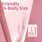 Miss Hearts Rabbit Vibrator Dual-Head Dildo Vibrator Massager Adult Sex Toys Female Vibrator With 16 Pleasure Modes Waterproof Soft Silicone Massager Wand For Women Adult Sex Toys & Games