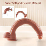 17.3 Inch Super Long Dildo, Realistic Silicone Huge Big Anal Dildo With Strong Suction Cup, Soft Giant Dildo With Balls For Deepest Sex, Penis Thick Large Dildo Sex Toy For Women Men Gay