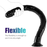 19.09 Inch Extra Super Long Dildo Anal Plug Sex Toys For Deepest Sex, Black Realistic No-Balls Huge Big Giant Dildos With Strong Suction Cup Hands-Free Play Flexible Penis Butt Plugs For Women Men Gay