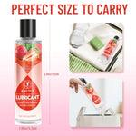 Personal Intimate Lubricant, Flavored Water-Based Lube, Silky Smooth Longlasting For Women, Men And Couples, Sugar-Free, Non-Staining, 6.8 Fl Oz (Strawberry)