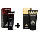 Tonisaberey Gel Red For Men With Original Natural Ti-Tan Gel Massage Cream 50Ml (Pack Of 2)