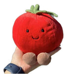 Soft Toys Fruit Serie Watermelon Fruit Plush Doll Pillow Stuffed Plushie Cherry Toys Cute Soft Toys, Soft Pillow Cushionhome Decorationplush Toygift (Tomato/10Inch)