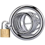 Metal Chastity Cage, Chastity Device With Lock And Key, Dominatrix Toys, Ideal For Denial And Cbt Play. Stainless Steel Chastity Cage. Sex Toys, Bondage Kit