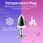 Jewel Anal Butt Plug 5 Piece Set Sm Crystal Diamond Base Beginners Advanced Users Prostate Massage Anal Toys For Adult Sex Toy Unisex
