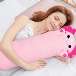 43In Plush Axolotl Toy Stuffed Animal Axolotl Toy Pillow Body Pillow Gift For Kids And Girls (Pink,110Cm/43.3In)