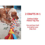 DIY Dog Tug Toy and Collar Kit for Kids and Adults - No-Sew Craft Project