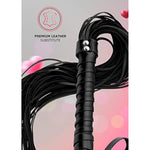 Sex Whip 18" Black Flogger 27" Bdsm Starter Kit Floggers And Paddles And Whips Sex