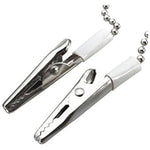 4Pcs Adjustable Metal Neck Strap Napkin Clip Lanyard Neck Strap Baby Elderly Adult Towel Apron Bib Clip