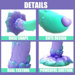 Huge Thick Big Monster Dildo For Beginners, Creature Silicone Alien Dildo With Strong Suction Cup For Anal Massage, G Spot Fantasy Dildos Sex Toys For Women And Couple 7.08" (Green)