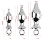 Metal Anal Plug With Pull Ring Sex Toys Anal Toys Butt Plug Training Kit Massager For Male Adult Sex Toys Anal Games For Couple Sm Flriting Tool L