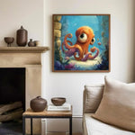 Octopus Paint by Numbers Kit for Kids, 8x8 inch Art Project