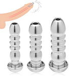 Urethral Sounds, 3 Pcs Set Stainless Steel Urethral Dilator Set, Plug Type Hollow Urethral Dilator Sex Toy
