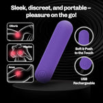 Bullet Vibrator - Mini Vibrator For Women, Clitioral Stimulant Tool, Discreet & Travel-Friendly Vibrator Bullet, Usb Rechargeable Adult Toys With 10 Vibration Modes (Purple)