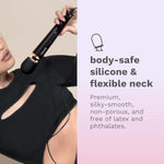 Powerful Petite Vibrating Wand for Women - Black