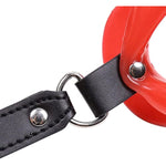Open Mouth Gag Red Lips Shaped Opening O Ring Mouth Gag Silicone Opening Gag Sex Toys Mouth Gags For Adult Play Bondage Leather Strap Lips Ring Open Gag For Couples Toys Mouth Gag Games
