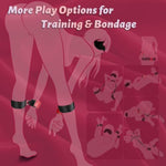 Sex Bondage Restraints Set, 8 Pcs Versatile Bdsm Kit Couples Sex Toys With Adjustable Sex Straps Handcuffs Thigh/Ankle Cuffs & Blindfold, Bondage Gear & Accessories Adult Toys Sex Toy For Bed Sm