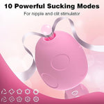 Sex Nipple Sucking Toy Vibrator For Women 2 In 1 Sex Stimulator Clitoral Tongue Sucking Thrusting G -Spot Dildo Vibrator With 20 Modes, Adult Sex Toys?Pink?