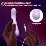 G-Spot Vibrator With Heating - 10-Speed Ergonomic Vibrator For Women, Body-Safe Silicone, Waterproof Curved Adult Toy, Magnetic Charging For Couples & Solo Play