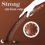 20.4 Inch Extra Long Dildo,Realistic Anal Dildo Bbc With Strong Suction Cup And Small Glans,Flexible Soft Brown Anal Plug For Deepest Sex,Sex Toy For Women Men Gay
