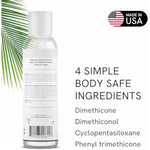 Premium Silicone Lube - Personal Lubricant For Women & Men - Latex-Safe, Water-Resistant, Hypoallergenic, Paraben-Free - 4Oz