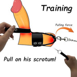 Leather Male Chastity Belts Testicle Toys Testicles Crusher Stretcher Stretching Cock Ring Scrotum Scrotal Bondage Accessories Gear Cock And Ball Torture Bdsm Restraints Games Toys For Men Couples