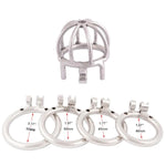 Metal Male Chastity Device Small 304 Steel Stainless Comfortable Cock Cage Adult Game Sex Toy D240 (1.57 Inch / 40Mm)