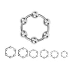 Male Penis Cock Ring Smooth Ring Delay Ring Stainless Steel Penis Ring Penis Training Chastity Device For Male Sexual Stimulation 6Pcs