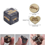 20-Piece Wooden Couples Activity Token Set for Romantic Date Nights