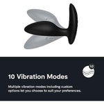 Ditto+ Black Remote Control Vibrating Butt Plug & Pivot Vibrating Cock Ring - App Controlled Couples Sex Toys Bundle
