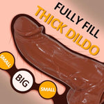 3.62'' Diameter Huge Thick Dildo Sex Toy,12.87Inch Realistic Giant Dildos Massive Anal Dildo With Strong Suction Cup For Hands-Free And Anal Play,Large Dildos Penis Anal Toys For Couple Men Women