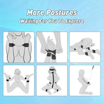 Bdsm Bondage Sex Toys Kit, Bondage Gear & Accessories With Traction Chain Blindfold, Restraints Sm Game Couples Sex Toys Role Play Toy