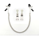 Metal Chain Nipple Clamps With Nipple Sucker 2Pcs Breast Sucking Set Non-Piercing Adjustable Clip Sucker Cup For Women