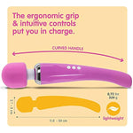 Vibrator, Sex Toys Wand Massager, Adult Toy For Women - G Spot Vibrators, Clitoris Stimulation, Dildo, Water-Resistant, Wireless, 20 Vibration Modes & 8 Speeds (Large, Pink)