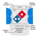 Logos Travel Game - Guess 100 Logos | Flash Cards With Slide Reveal Case | Card Game, Gift, Stocking Stuffer | Hours Of Fun For Kids And Adults | Ages 6+