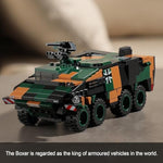 Boxer & Stryker Military Vehicles Building Sets Compatible With Lego, Armored Tank Model Kit For Kids, Great Army Toys For Boys Kids, Teens Ages 8+