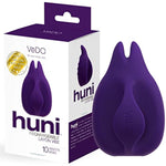 Huni Clitoral Vibrator, Rechargeable Lay-On Adult Sex Toy For Women, Waterproof Finger Vibe, Easy Grip Handle (Purple)