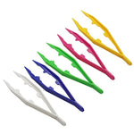 5 Pcs Kids Safety Plastic Tweezers for Beads, Puzzles & DIY Craft Projects