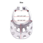 Male Cock Cage Device Base Ring Ergonomic Design 304 Stainless Steel Chastity Device Ring With Scrotal Wrapper H650 (1.97''/ 50Mm)